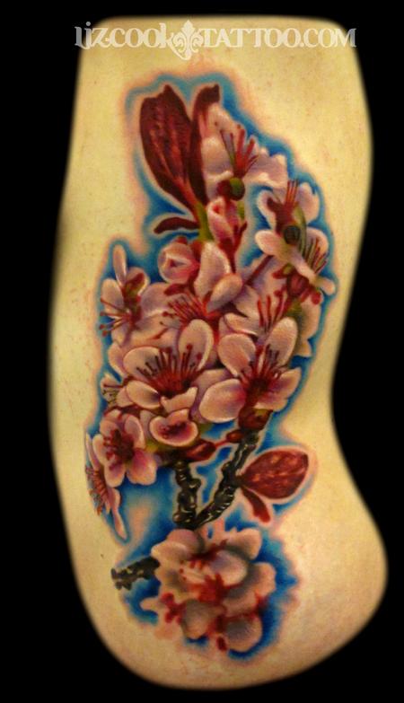 Tattoos - Cherry Blossom Side Piece - 91135